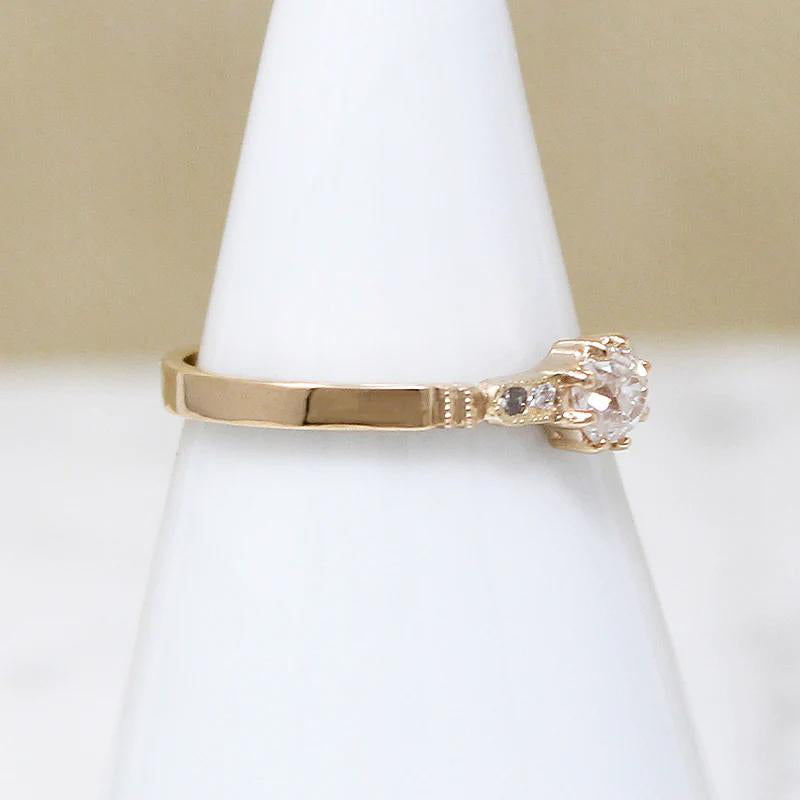 Old Mine Cut Diamond in Artisan Engagement Ring by 720