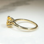 Oval Imperial Topaz in Gold Solitaire Ring by 720