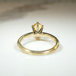 Oval Imperial Topaz in Gold Solitaire Ring by 720