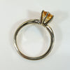 Oval Imperial Topaz in Gold Solitaire Ring by 720