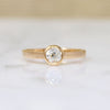 Antique Diamond in Gold Bezel Solitaire by 720