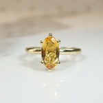 Pure Orange Imperial Topaz Solitaire Ring by 720