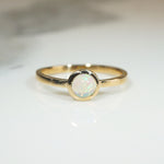 Enchanting Opal Cabochon in Gold Bezel Ring by 720