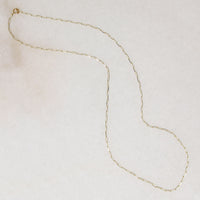 Recycled 14k Gold Paperclip Link Chain