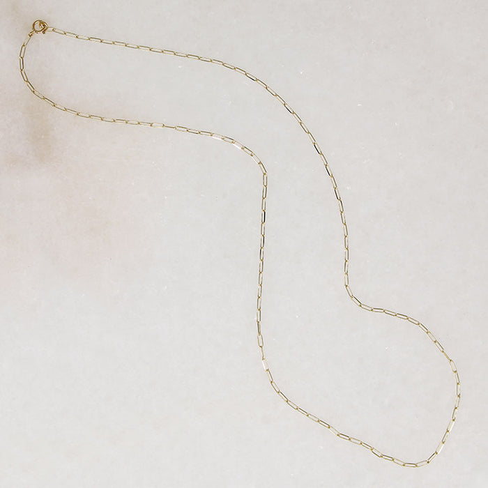 Recycled 14k Gold Paperclip Link Chain