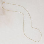 Recycled 14k Gold Paperclip Link Chain