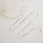 Recycled 14k Gold Paperclip Link Chain