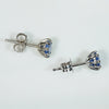 Lovely Montana Sapphire Studs in White Gold