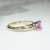 Vintage Pink Sapphire Engagement Ring