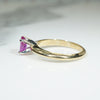 Vintage Pink Sapphire Engagement Ring