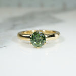 Green Beauty Demantoid Garnet Solitaire