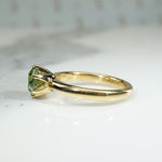 Green Beauty Demantoid Garnet Solitaire