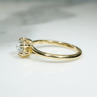 Exquisite Rose Cut Diamond in Recycled 18k Gold Ring by 720