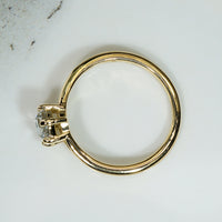 Exquisite Rose Cut Diamond in Recycled 18k Gold Ring by 720
