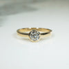 Recycled Gold and An Old Euro Diamond Solitaire