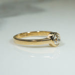 Recycled Gold and An Old Euro Diamond Solitaire