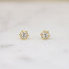 Sweet .38tcw Old European Cut Diamond Stud Earrings