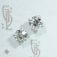 Gorgeous 1.43tcw Old European Cut Diamonds in Platinum Studs