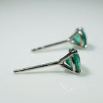 Enchanting Emeralds in White Gold Martini Studs 