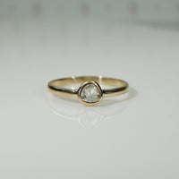 Refined Rose Cut Diamond Solitaire Ring by 720