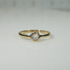Refined Rose Cut Diamond Solitaire Ring by 720