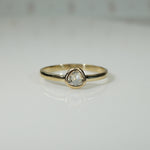 Refined Rose Cut Diamond Solitaire Ring by 720