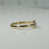 Refined Rose Cut Diamond Solitaire Ring by 720