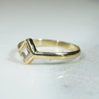 Exquisite Kite Diamond in Handcrafted Gold Ring by 720