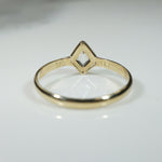 Exquisite Kite Diamond in Handcrafted Gold Ring by 720