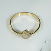 Exquisite Kite Diamond in Handcrafted Gold Ring by 720