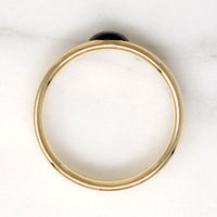 Cabochon Sapphire c.1900 in Curvaceous Gold Band by 720