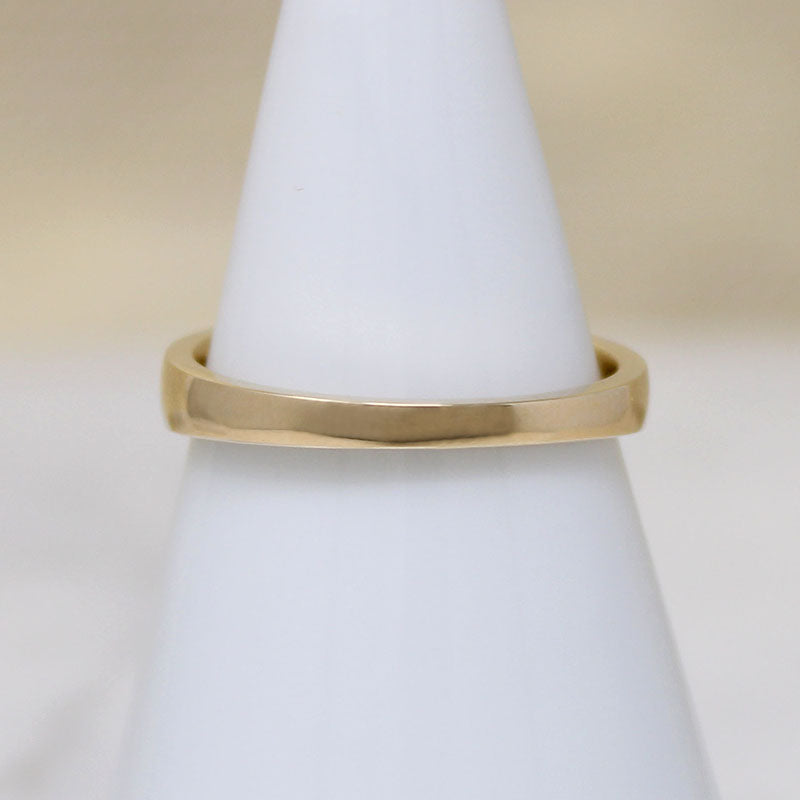 Regency Era Ruby in Tapered Gold Band by 720