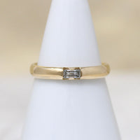 Vintage Baguette in Voluptuous Gold Band by 720