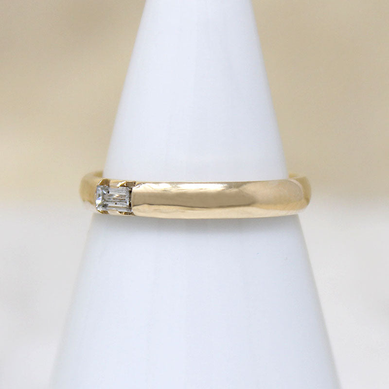 Vintage Baguette in Voluptuous Gold Band by 720