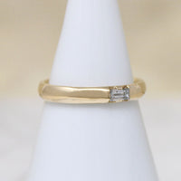 Vintage Baguette in Voluptuous Gold Band by 720