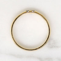 Vintage Baguette in Voluptuous Gold Band by 720