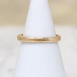 Deco Carré Cut Diamond in Tapered Gold Band by 720