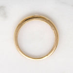 Deco Carré Cut Diamond in Tapered Gold Band by 720