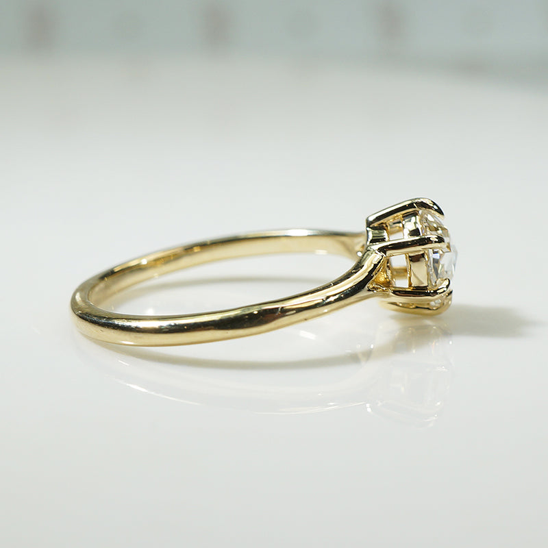 Radiant Rose Cut Diamond Solitaire by 720