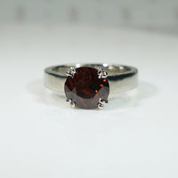 Smoldering Mauve Tourmaline Solitaire Ring by 720