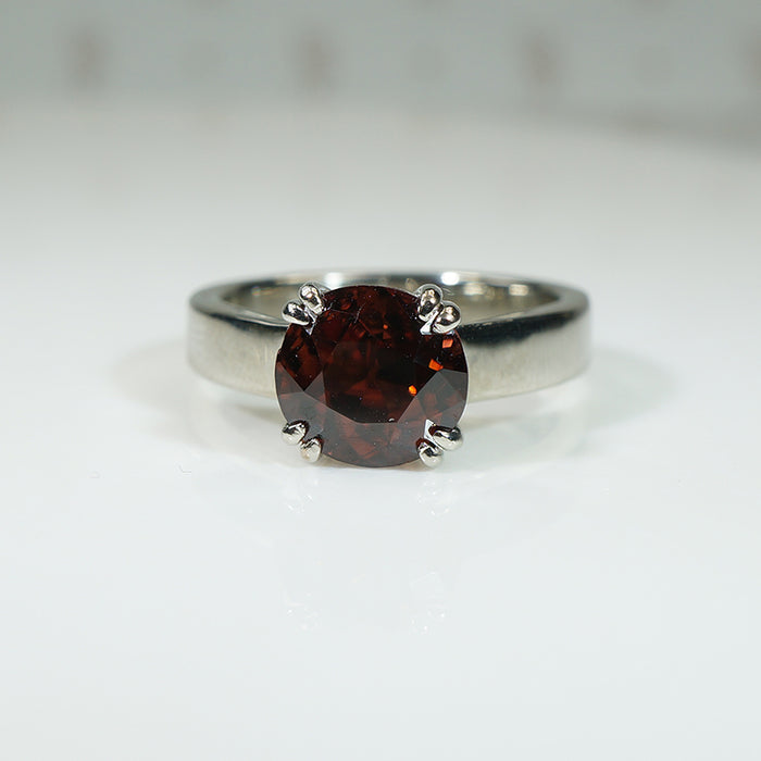Smoldering Mauve Tourmaline Solitaire Ring by 720