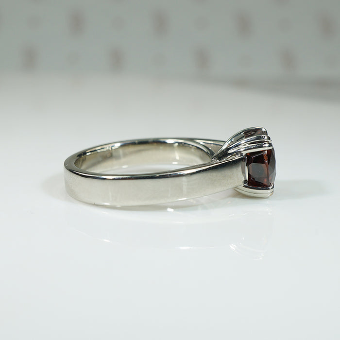 Smoldering Mauve Tourmaline Solitaire Ring by 720