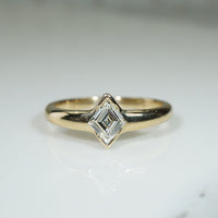 Incredible Kite Cut Diamond & Gold Ring by 720