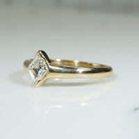 Incredible Kite Cut Diamond & Gold Ring by 720