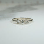 Darling Old Euro Cut Diamond Trilogy Ring by 720