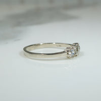 Darling Old Euro Cut Diamond Trilogy Ring by 720