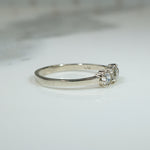 Darling Old Euro Cut Diamond Trilogy Ring by 720