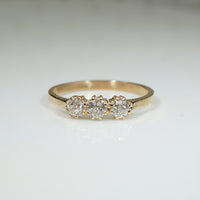Recycled Gold and OMC Diamond Ring