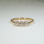 Recycled Gold and OMC Diamond Ring