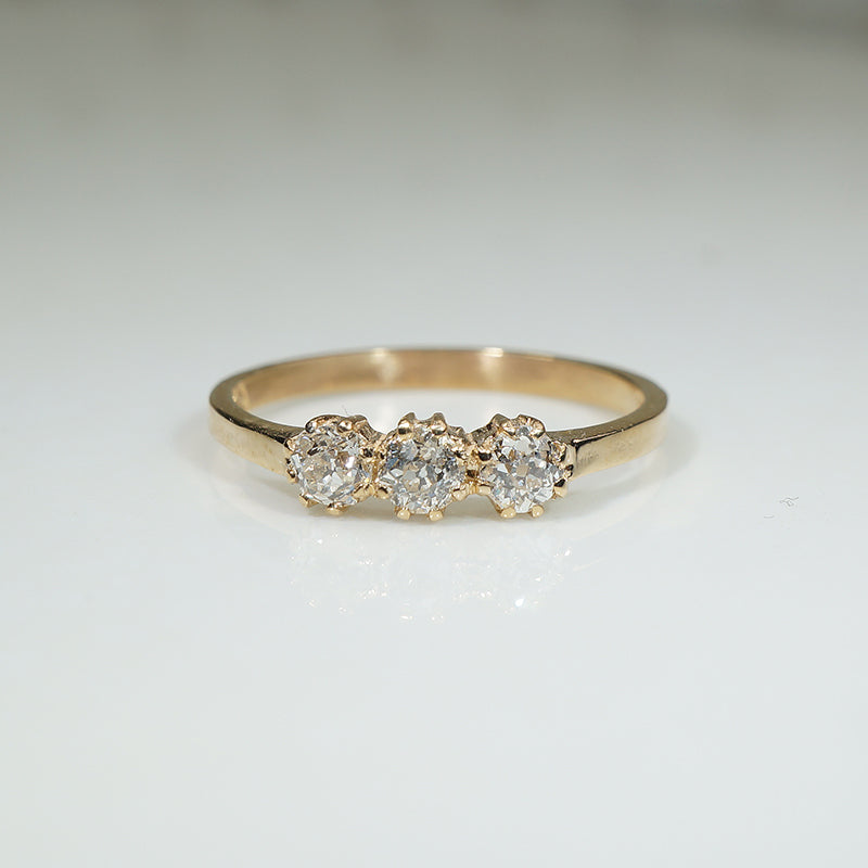 Recycled Gold and OMC Diamond Ring